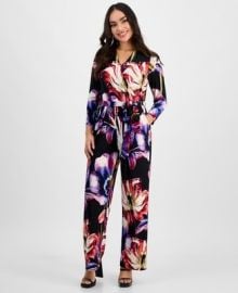 Inc International Concepts Printed Surplice-Neck Jumpsuit- Alana Garde-PL eBay at eBay