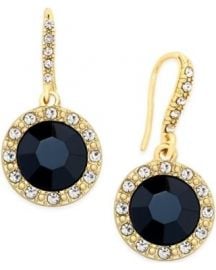 Inc International Concepts Round Stone Drop Earrings at Macys