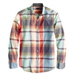 Indian Cotton Shirt in Poppy Plaid at J. Crew