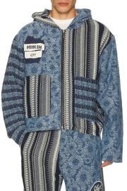 Indigo Tapestry Hoodie at Revolve