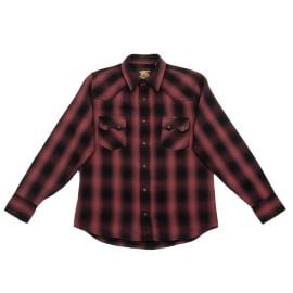 Indigofera Dollard Shirt - BurgundyBlack Heavy Check - at Standard & Strange