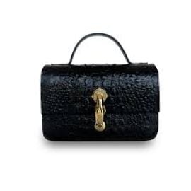 Indigolush Midi Classic Gl Black Bag at Wolf & Badger