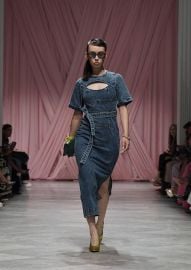 Indira Denim Tunic Dress at Bibhu Mohapatra