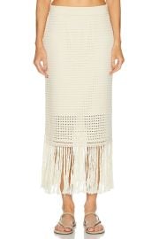 Indra Fringe Skirt at FWRD