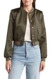 Industry Republic Clothing Crop Bomber Jacket at Nordstrom Rack