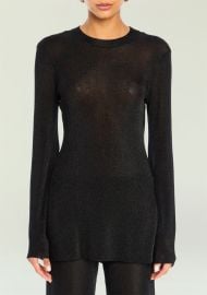 Ines Metallic Knit Top SEROYA at Seroya