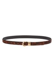Inez Leopard Calf Hair Leather Belt at Nordstrom