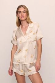 Inez Washable Silk Printed Short PJ Set Eberjey at Eberjey