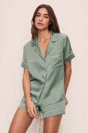 Inez Washable Silk Short PJ Set Eberjey at Eberjey