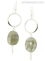 Infinity Labradorite Earrings at Arte Designs