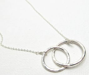 Infinity link necklace at Etsy