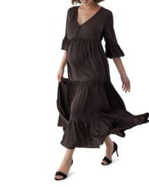 Ingrid Isabel Long Sleeve Flutter Maternity Dress Bloomingdales at Bloomingdales