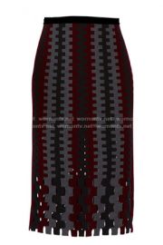 Intarsia Cutout Skirt at Diane von Furstenberg