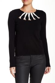 Intarsia Legs Boxy Crew Neck Sweater at Nordstrom Rack