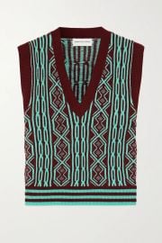 Intarsia Merino Wool Tank by Dries Van Noten at Net A Porter