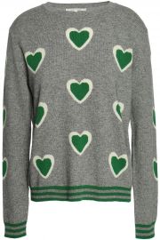 Intarsia wool and cashmere-blend sweater at The Outnet