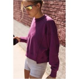 Intercept Pullover in Black Cherry at Free People