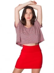 Interlock Mini Skirt by American Apparel in Red at Amazon