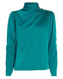 Intermix Monica Draped Blouse at Intermix