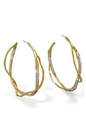 Intertwined Pavé Crystal Hoop Earrings at Nordstrom