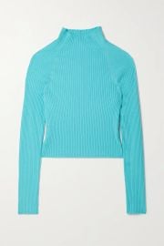 Irena cropped ribbed wool-blend turtleneck sweater at Net a Porter