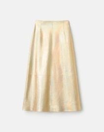 Iridescent Crackle Suede A-Line Skirt Lafayette 148 New York at Lafayette 148 New York