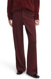 Irina Pinstripe Wide Leg Jacquard Ponte Pants at Nordstrom
