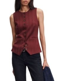 Irina Ponte Jacquard Tailored Vest at Bloomingdales
