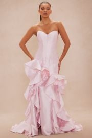 Irina Ruffle Taffeta Gown - Blush Fashion Nova at Fashion Nova
