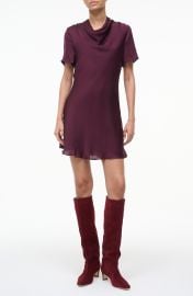 Iris Cowl Neck Stretch Silk Minidress at Nordstrom Rack