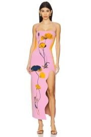 Iris Flower Print Maxi Tank Dress at Revolve