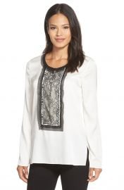 Iris Lace Trim Stretch Silk Tunic by Kobi Halperin  at Nordstrom