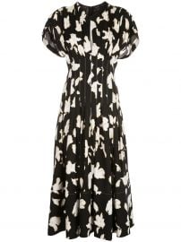 Iris Print Georgette Dress by Proenza Schouler at Farfetch