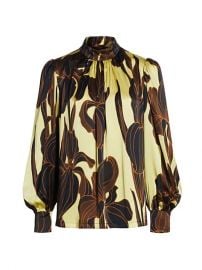 Iris Print Silk Shirt by Dries Van Noten at Saks Fifth Avenue