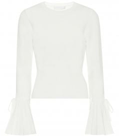 Iris cotton-blend knit top at Mytheresa