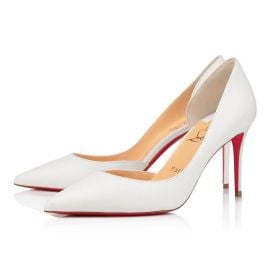 Iriza - 85 mm Pumps - Nappa leather - Bianco - Women - Christian Louboutin United States at Christian Louboutin