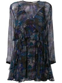 Iro Abstract Print Sheer Dress at Farfetch