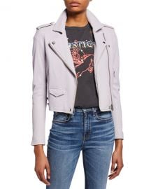 Iro Ashville Cropped Leather Jacket at Neiman Marcus