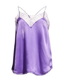 Iro Berwyn Silk Cami with Lace Trim at Neiman Marcus