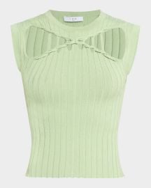 Iro Kayan Cut-Out Sleeveless Knit Top at Neiman Marcus