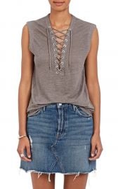 Iro Tissa Lace-Up Linen Top at Barneys