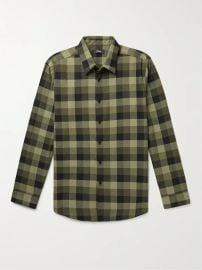 Irving Checked Brushed Cotton-Flannel Shirt at Mr Porter