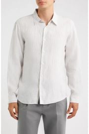 Irving Relaxed Fit Stripe Linen Button-Up Shirt at Nordstrom