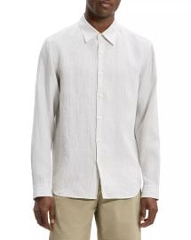 Irving Stripe Linen Shirt at Bloomingdales
