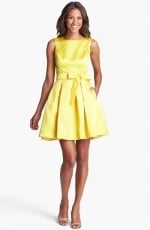 Isaac Mizrahi New York Mikado Fit and Flare Dress at Nordstrom