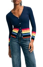 Isaac Mizrahi New York Stripe Cardigan at Nordstrom