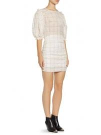 Isabel Marant - Adelaide Organza Plaid Dress at Saks Fifth Avenue