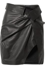 Isabel Marant   Baixa leather wrap mini skirt at Net A Porter