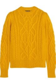 Isabel Marant   Gayle cable-knit alpaca-blend sweater at Net A Porter