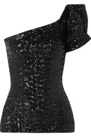 Isabel Marant - Ocha one-shoulder sequined stretch-tulle top at Net A Porter